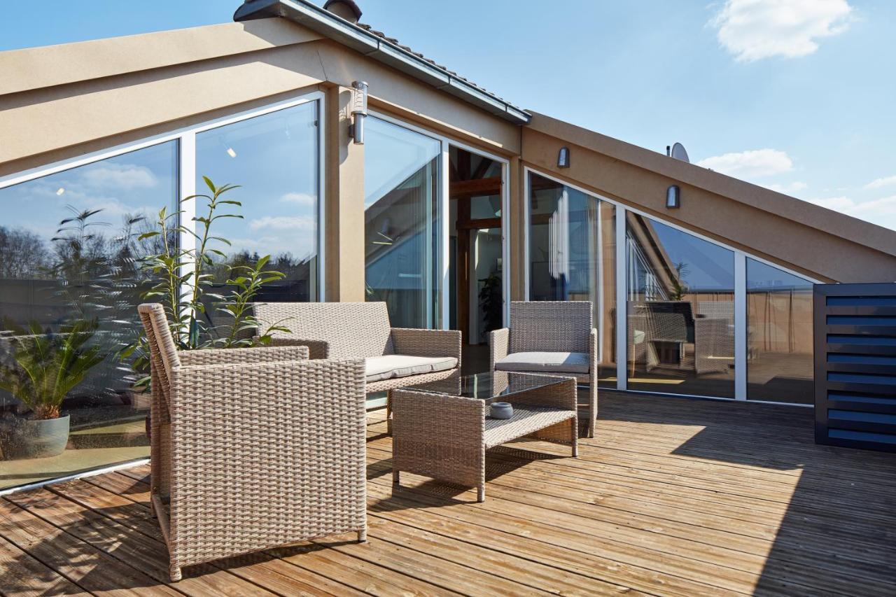 ⸨⸩ Sunset Penthouse: Messe - Siemens - Db - Man ⸨⸩ Apartment Nuremberg Luaran gambar