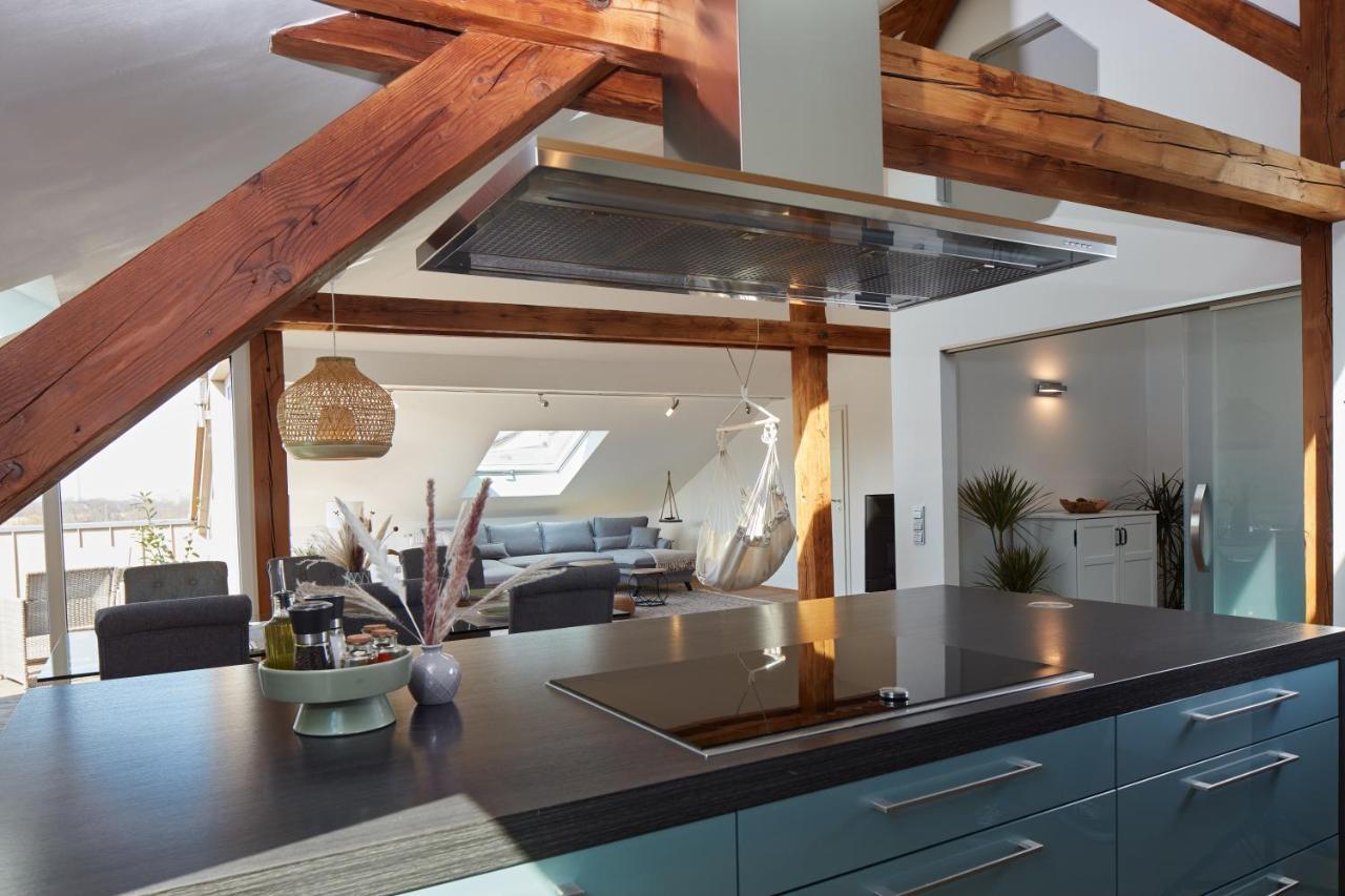 ⸨⸩ Sunset Penthouse: Messe - Siemens - Db - Man ⸨⸩ Apartment Nuremberg Luaran gambar