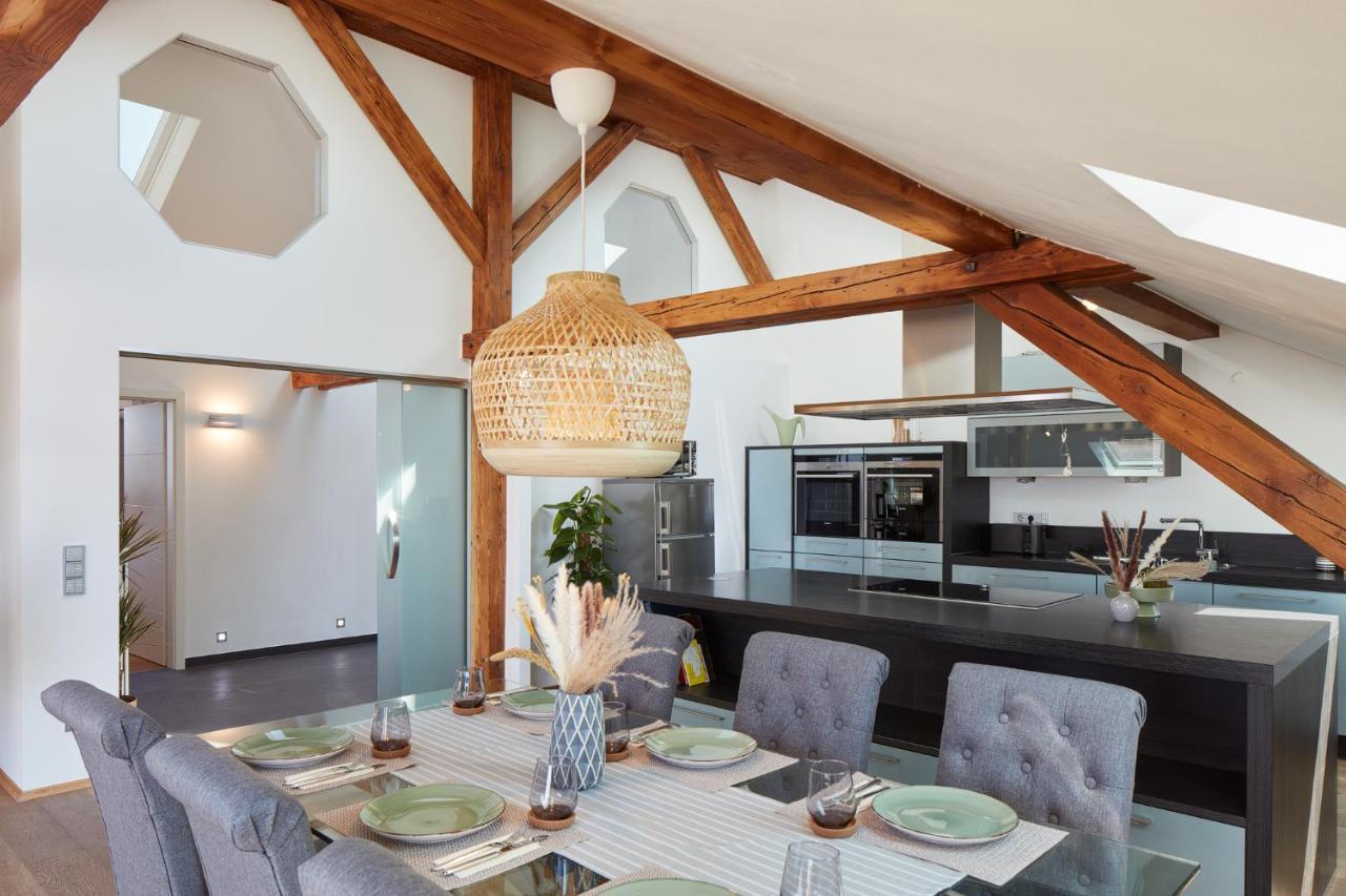 ⸨⸩ Sunset Penthouse: Messe - Siemens - Db - Man ⸨⸩ Apartment Nuremberg Luaran gambar