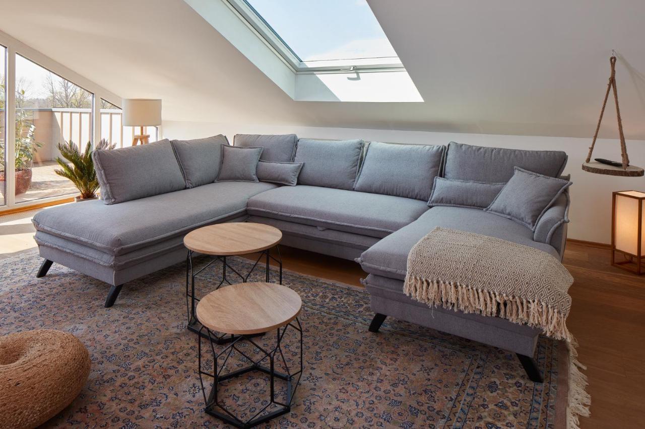 ⸨⸩ Sunset Penthouse: Messe - Siemens - Db - Man ⸨⸩ Apartment Nuremberg Luaran gambar